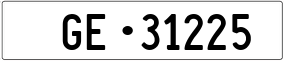 Trailer License Plate